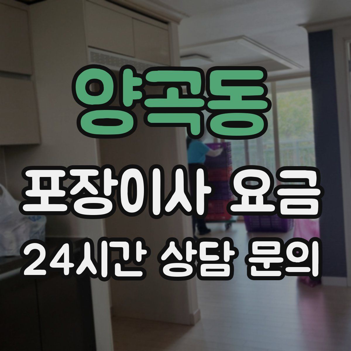 양곡동 포장이사 요금