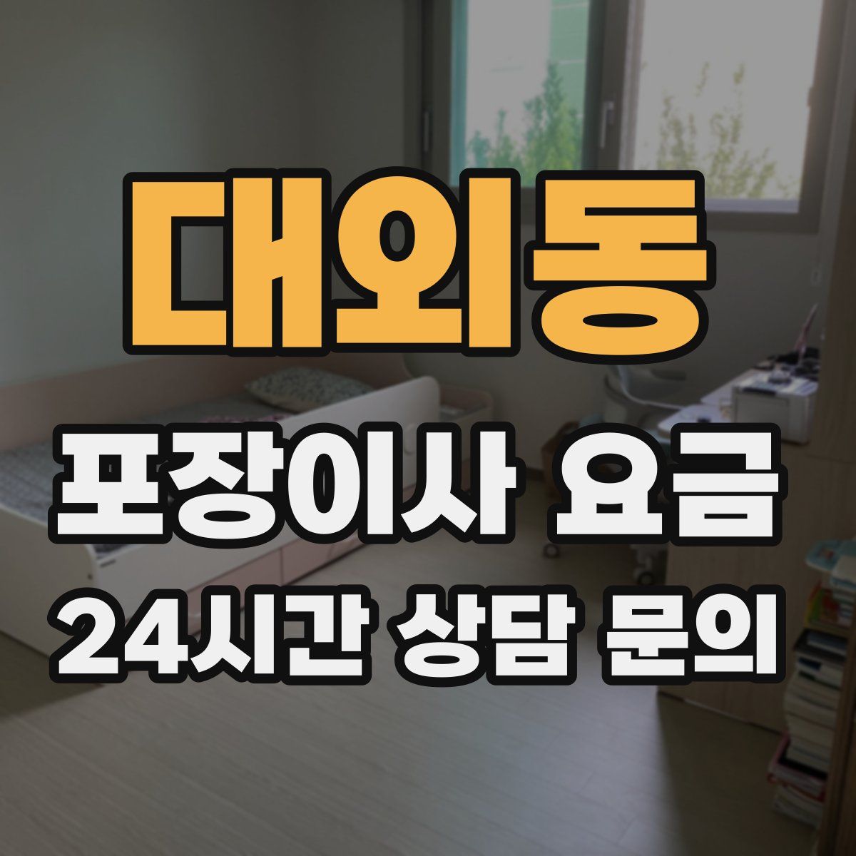 대외동 포장이사 요금