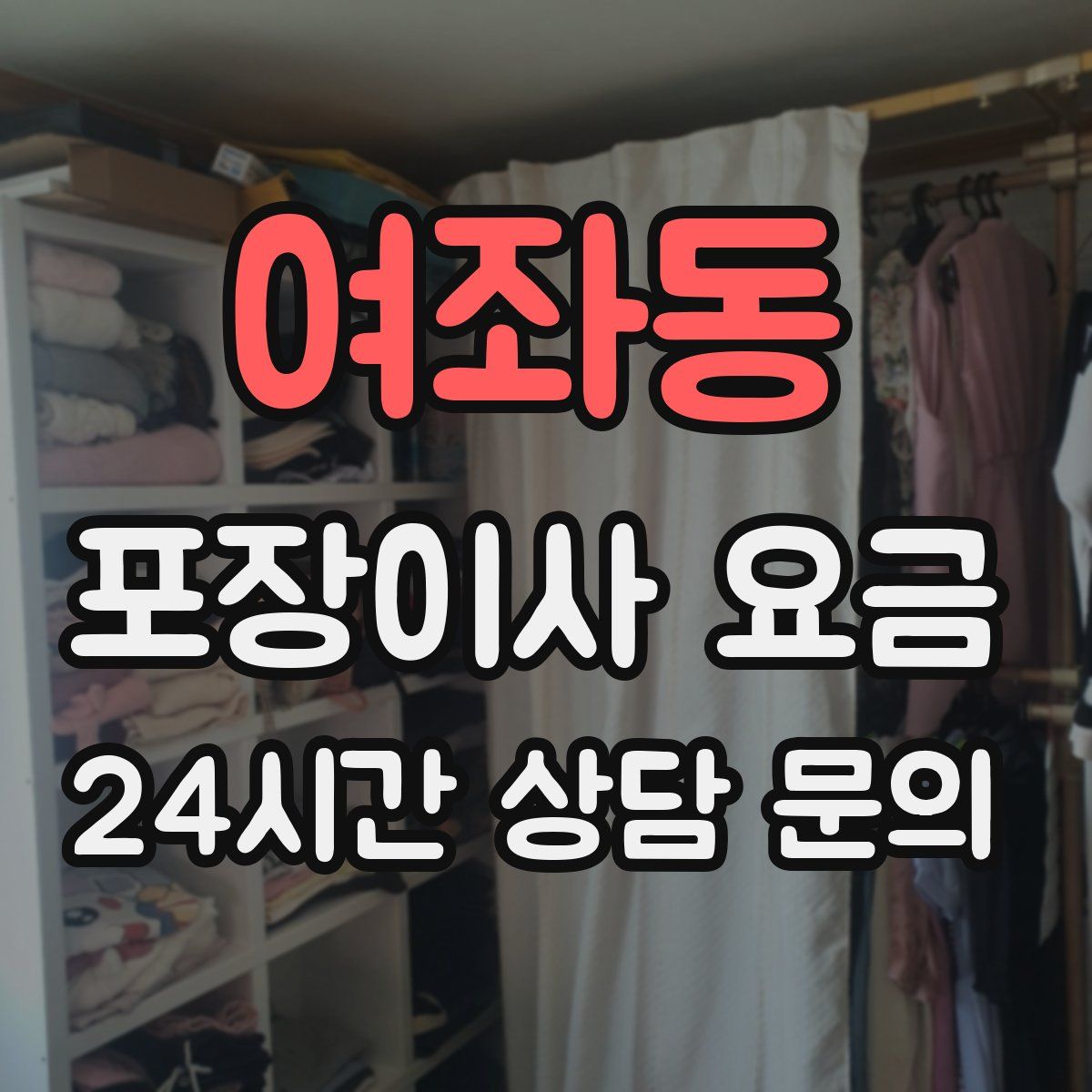 여좌동 포장이사 요금