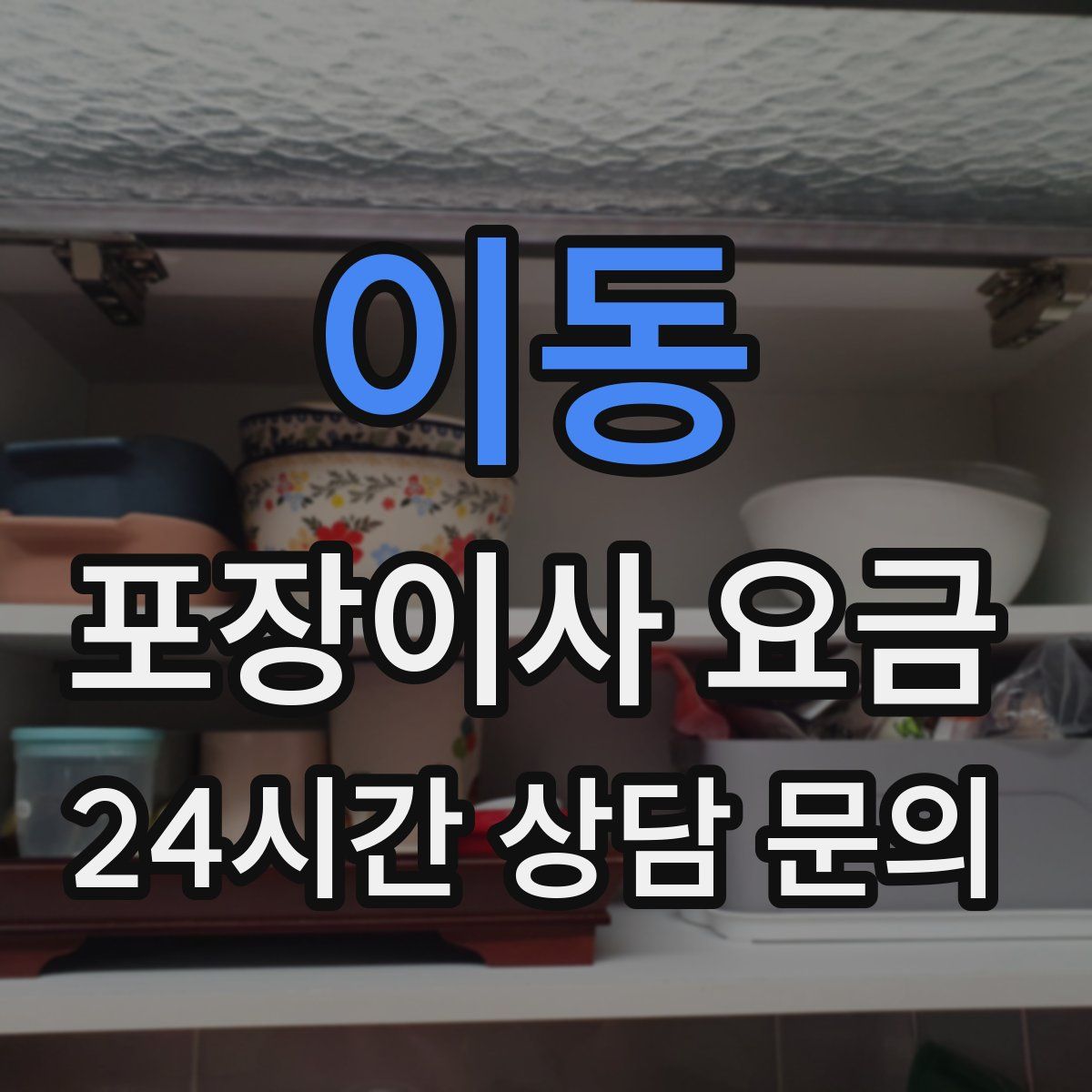 이동 포장이사 요금