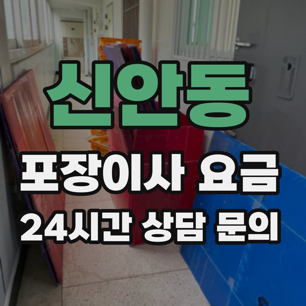 신안동 포장이사 요금