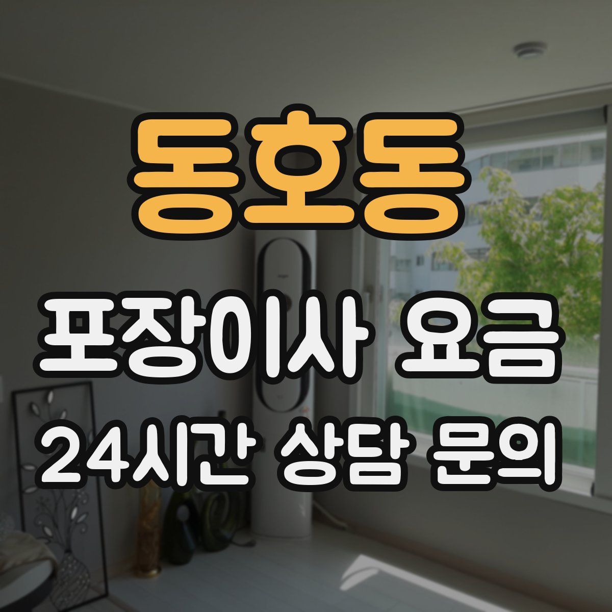 동호동 포장이사 요금