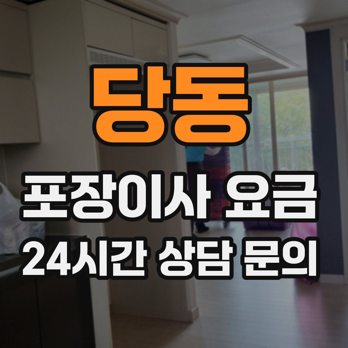 당동 포장이사 요금