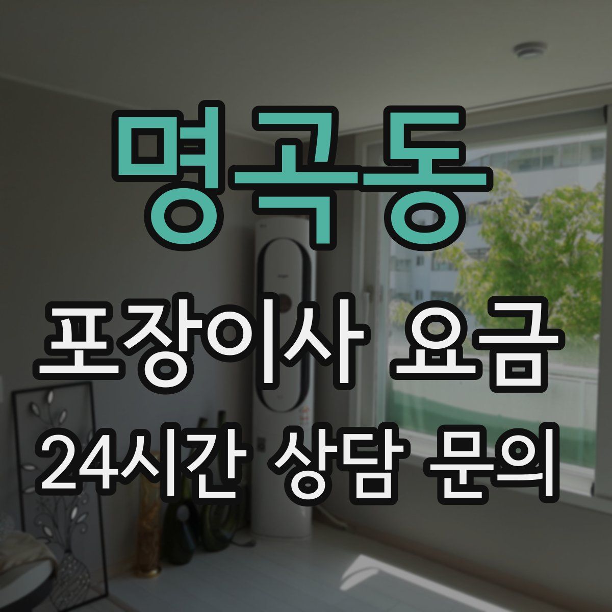 명곡동 포장이사 요금
