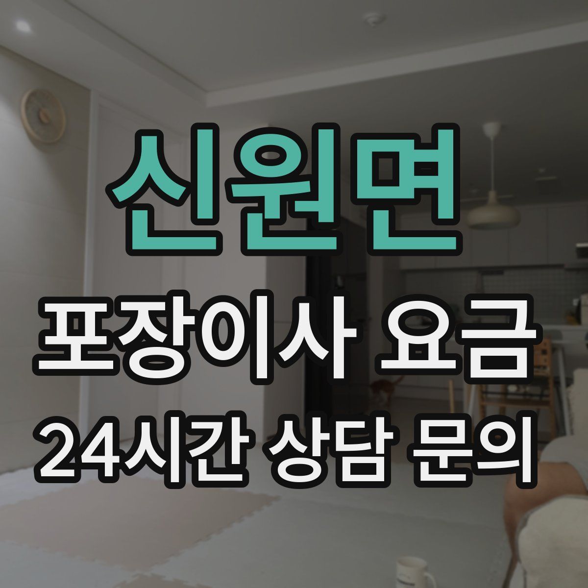 신원면 포장이사 요금