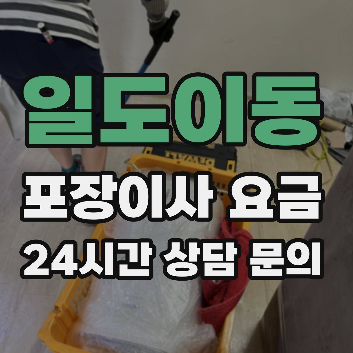 일도이동 포장이사 요금