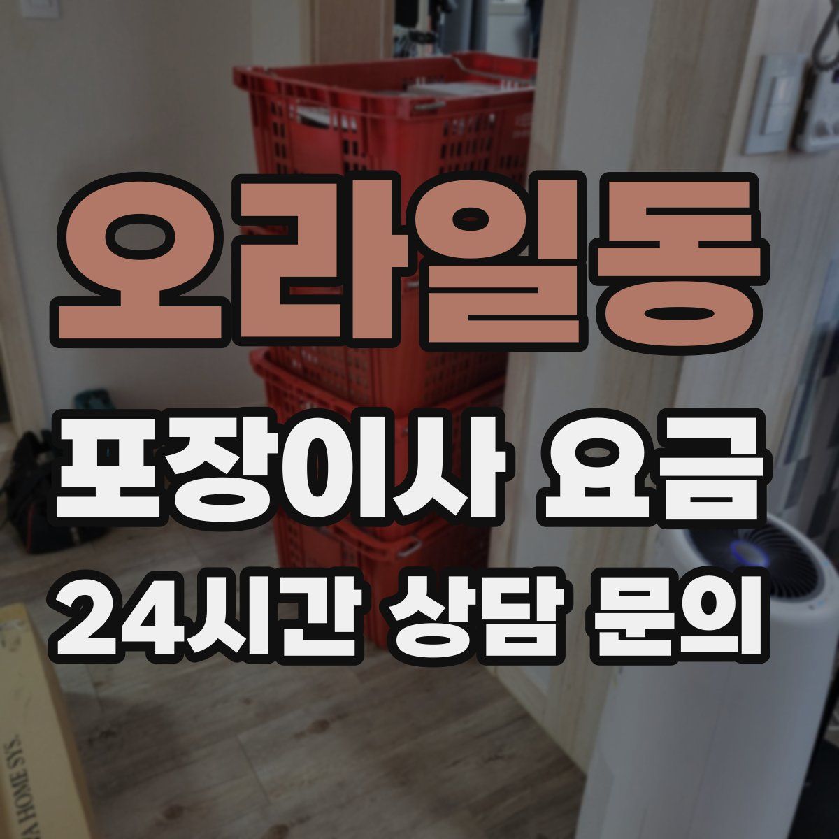 오라일동 포장이사 요금