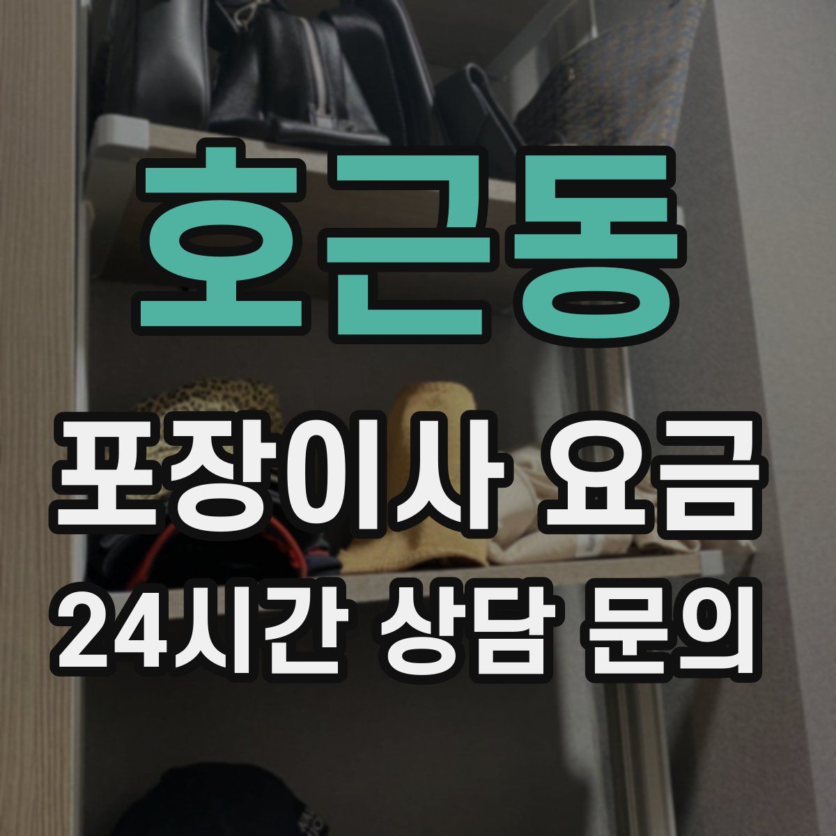 호근동 포장이사 요금