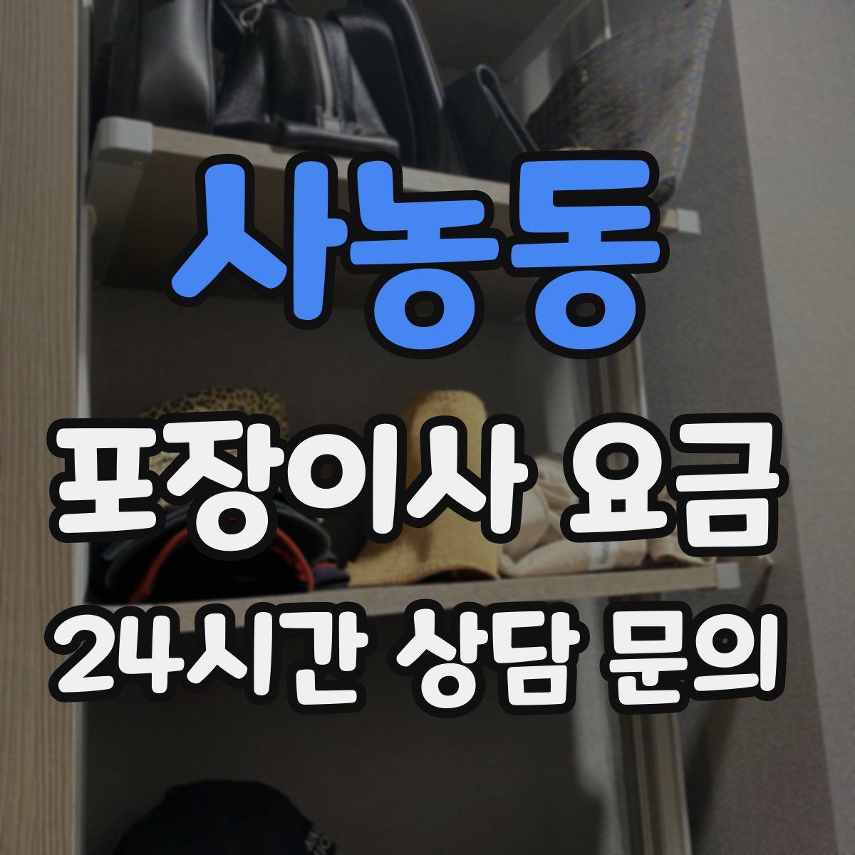 사농동 포장이사 요금