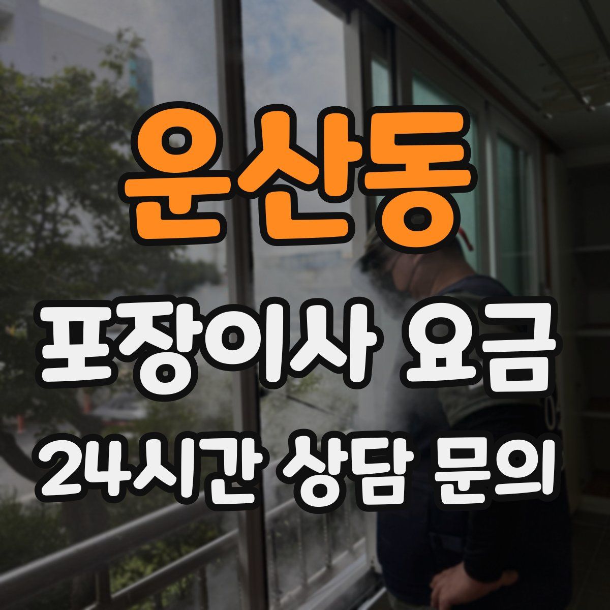 운산동 포장이사 요금