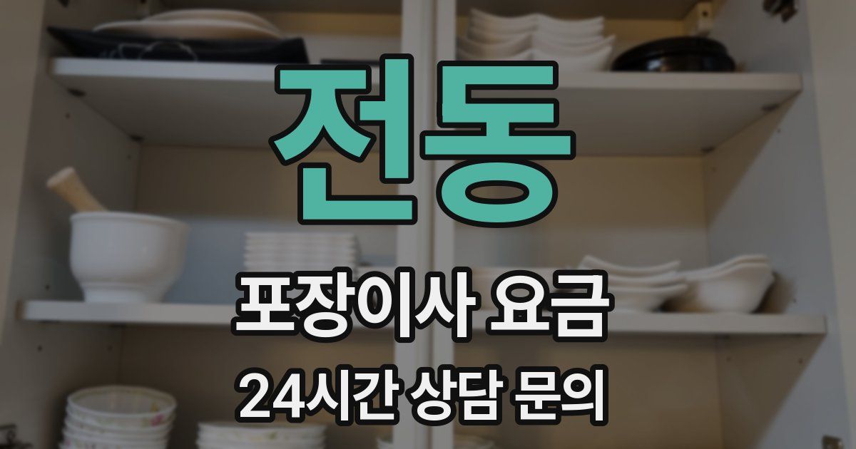 전동 포장이사 요금