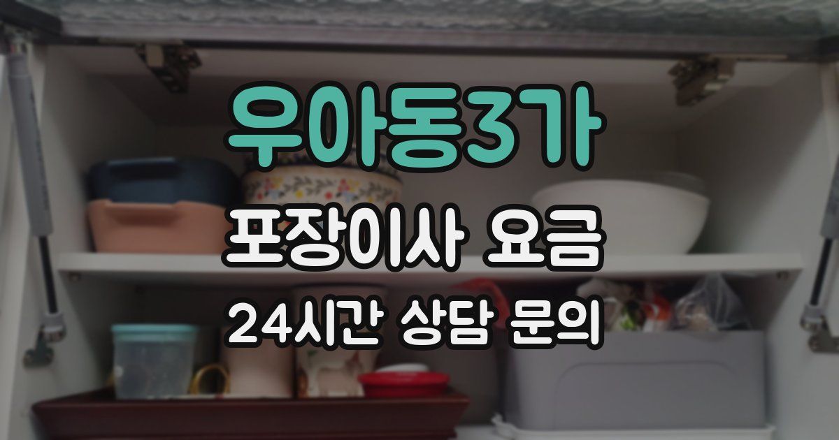 우아동3가 포장이사 요금