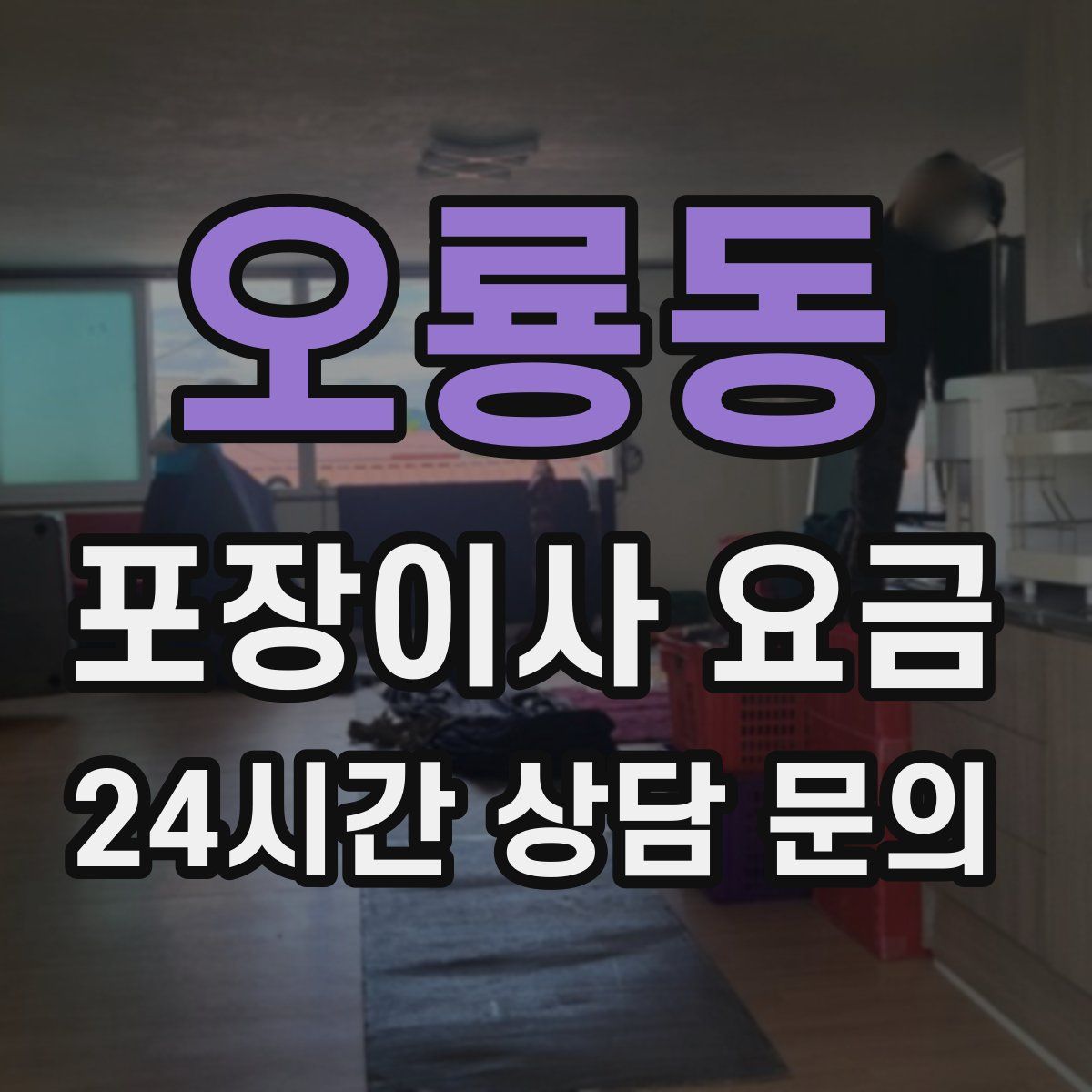 오룡동 포장이사 요금