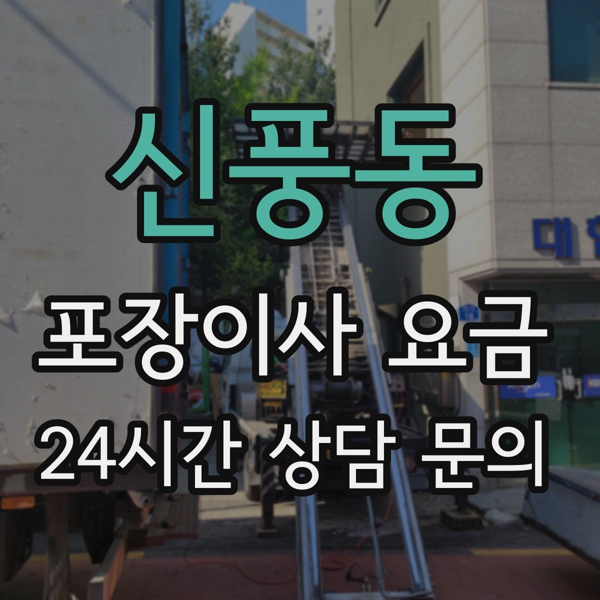 신풍동 포장이사 요금