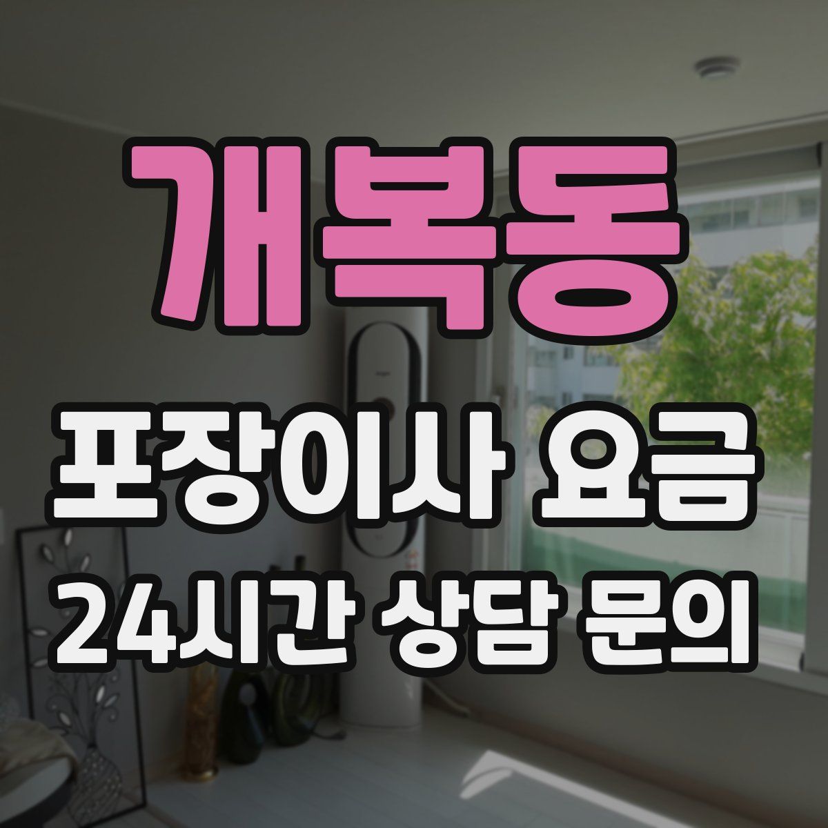 개복동 포장이사 요금