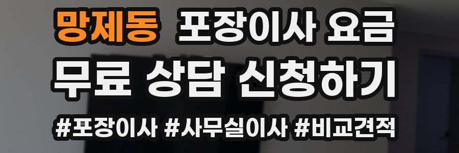 망제동 포장이사 요금