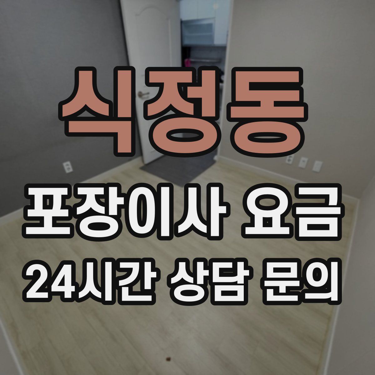 식정동 포장이사 요금