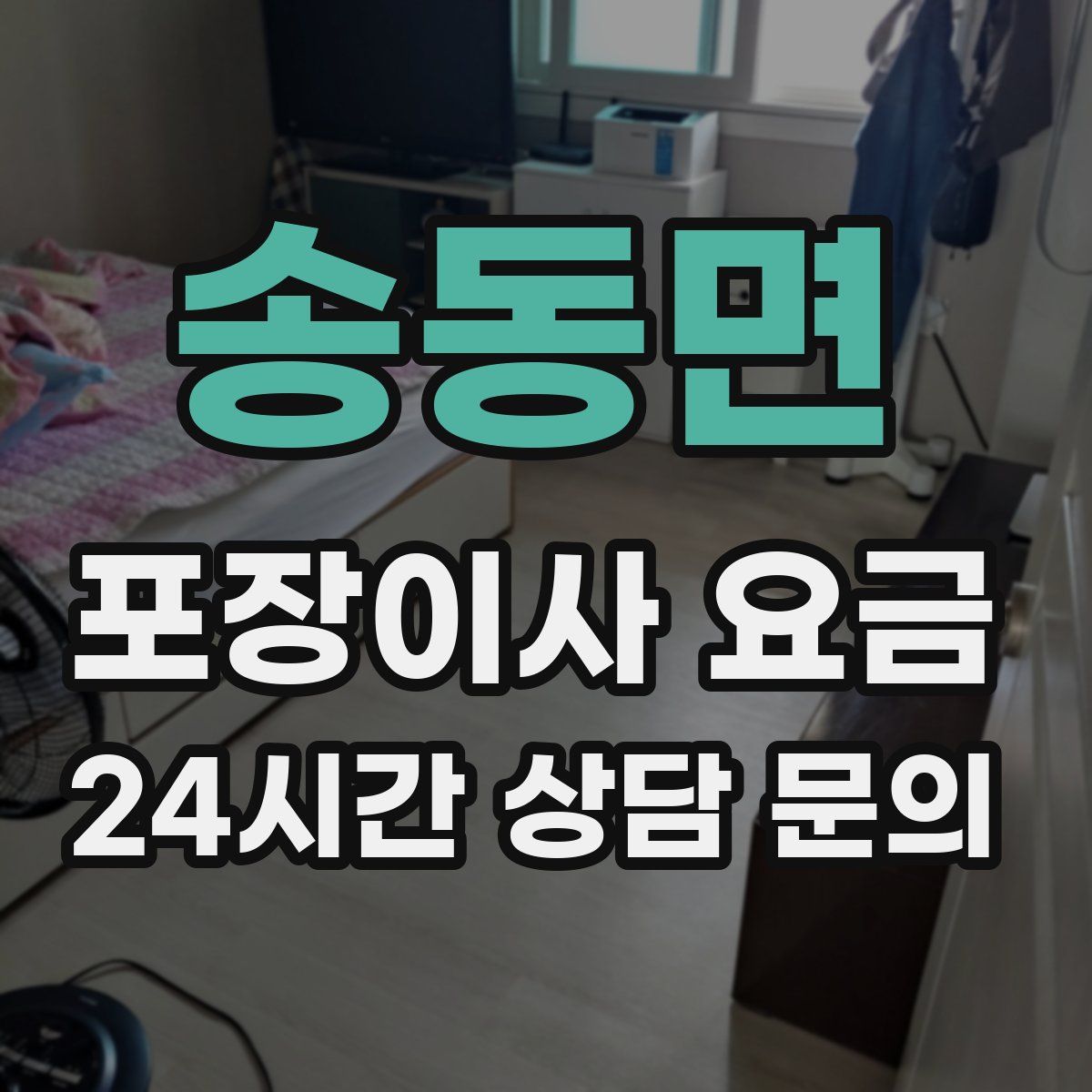 송동면 포장이사 요금