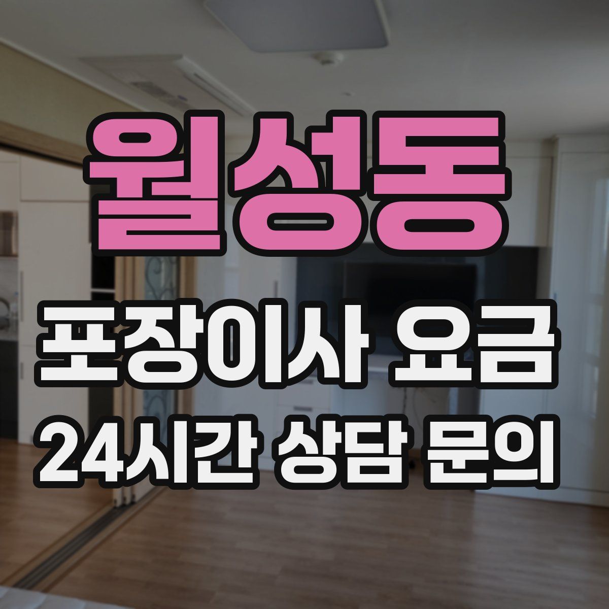 월성동 포장이사 요금