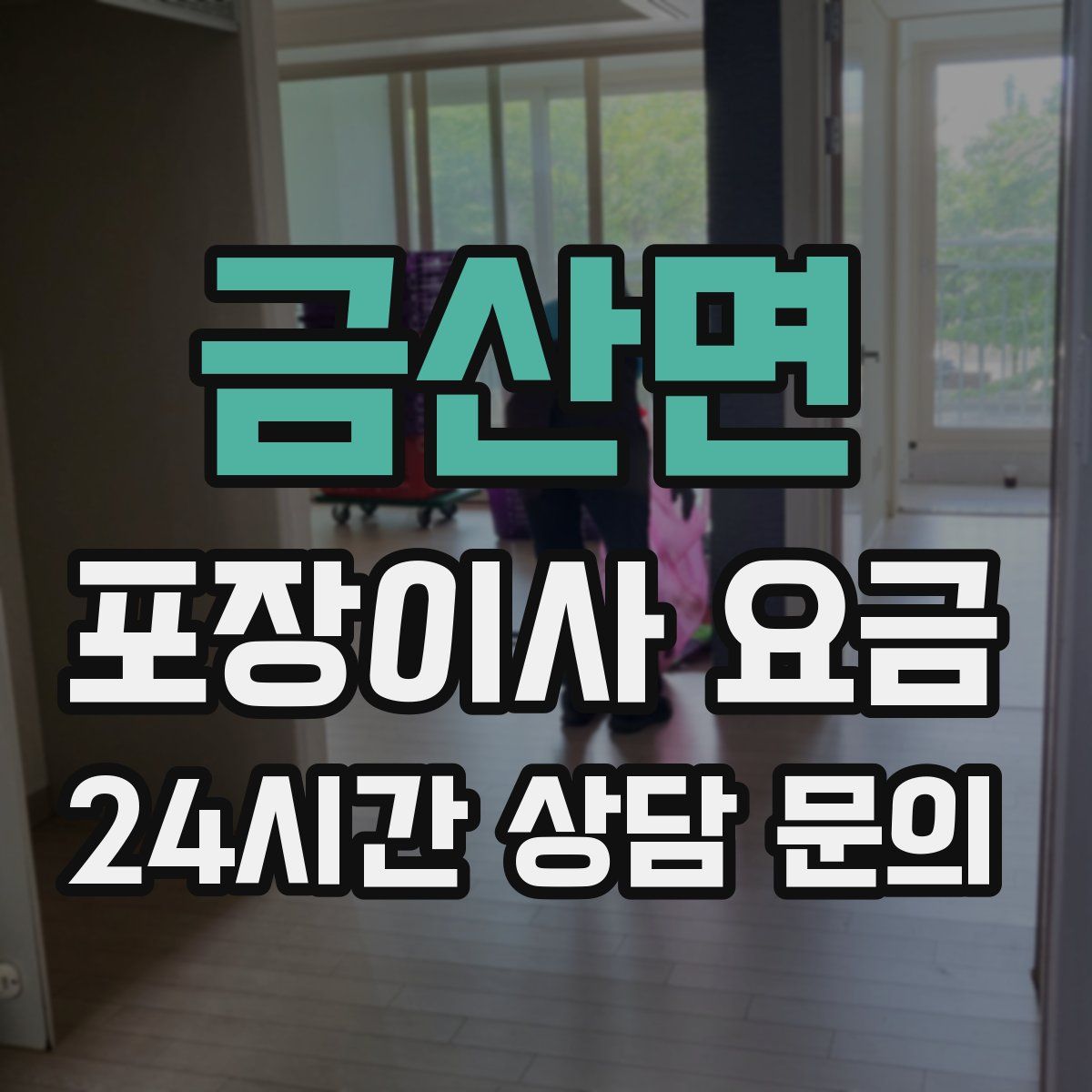 금산면 포장이사 요금