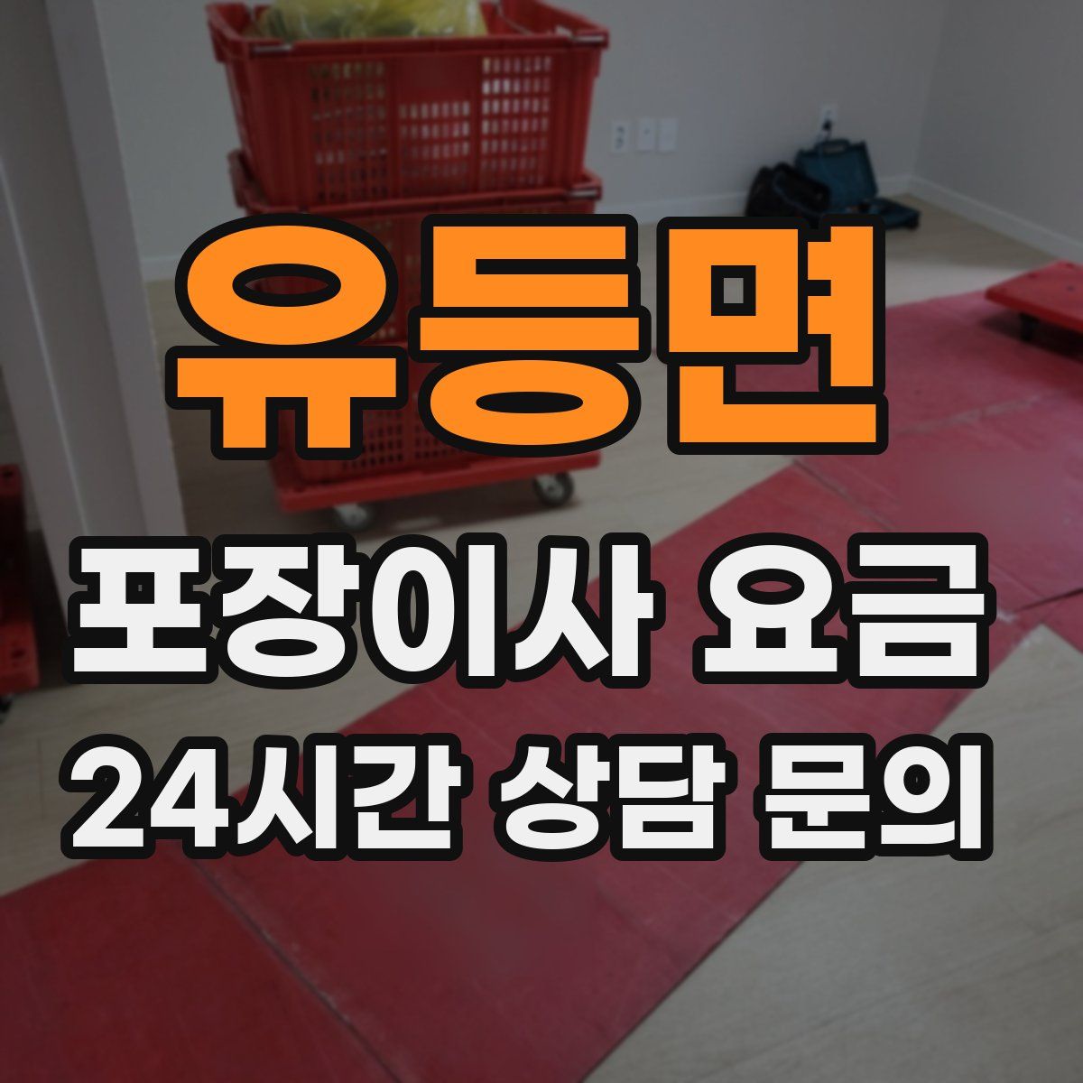 유등면 포장이사 요금