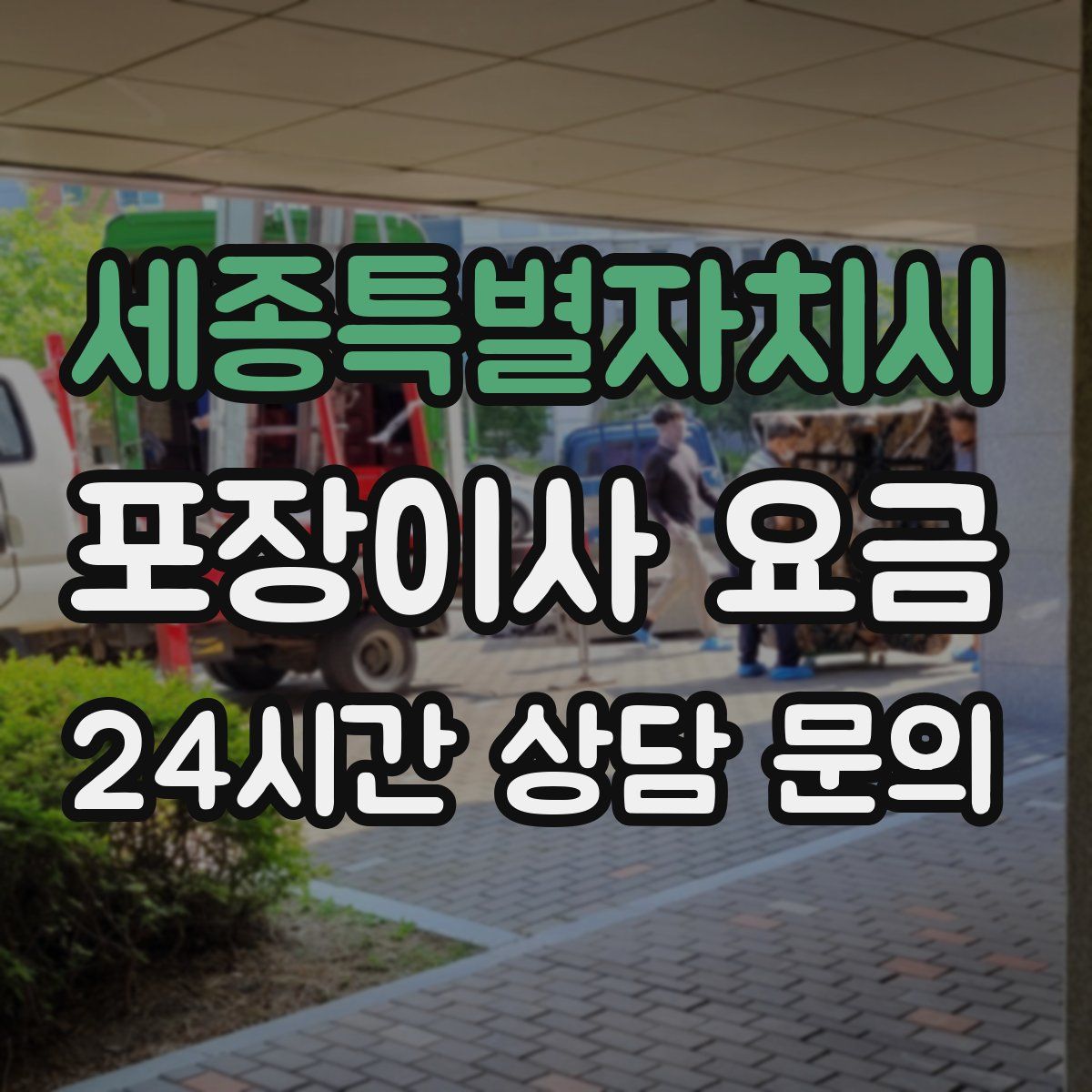 세종특별자치시 포장이사 요금