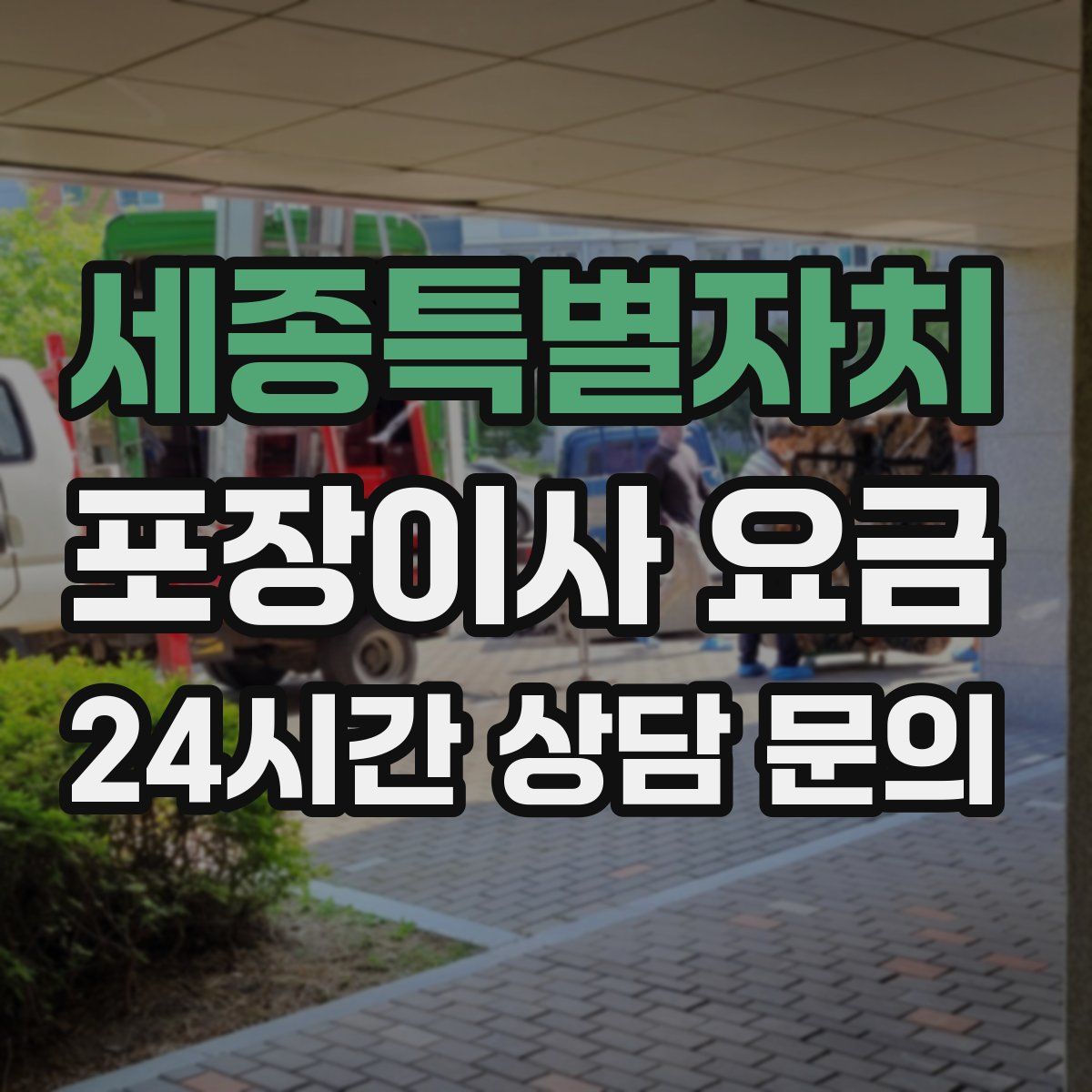 세종특별자치 포장이사 요금