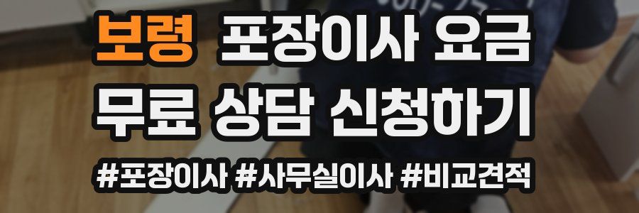 보령 포장이사 요금