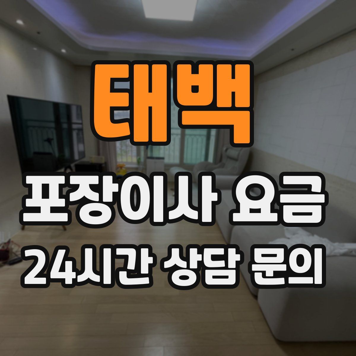 태백 포장이사 요금