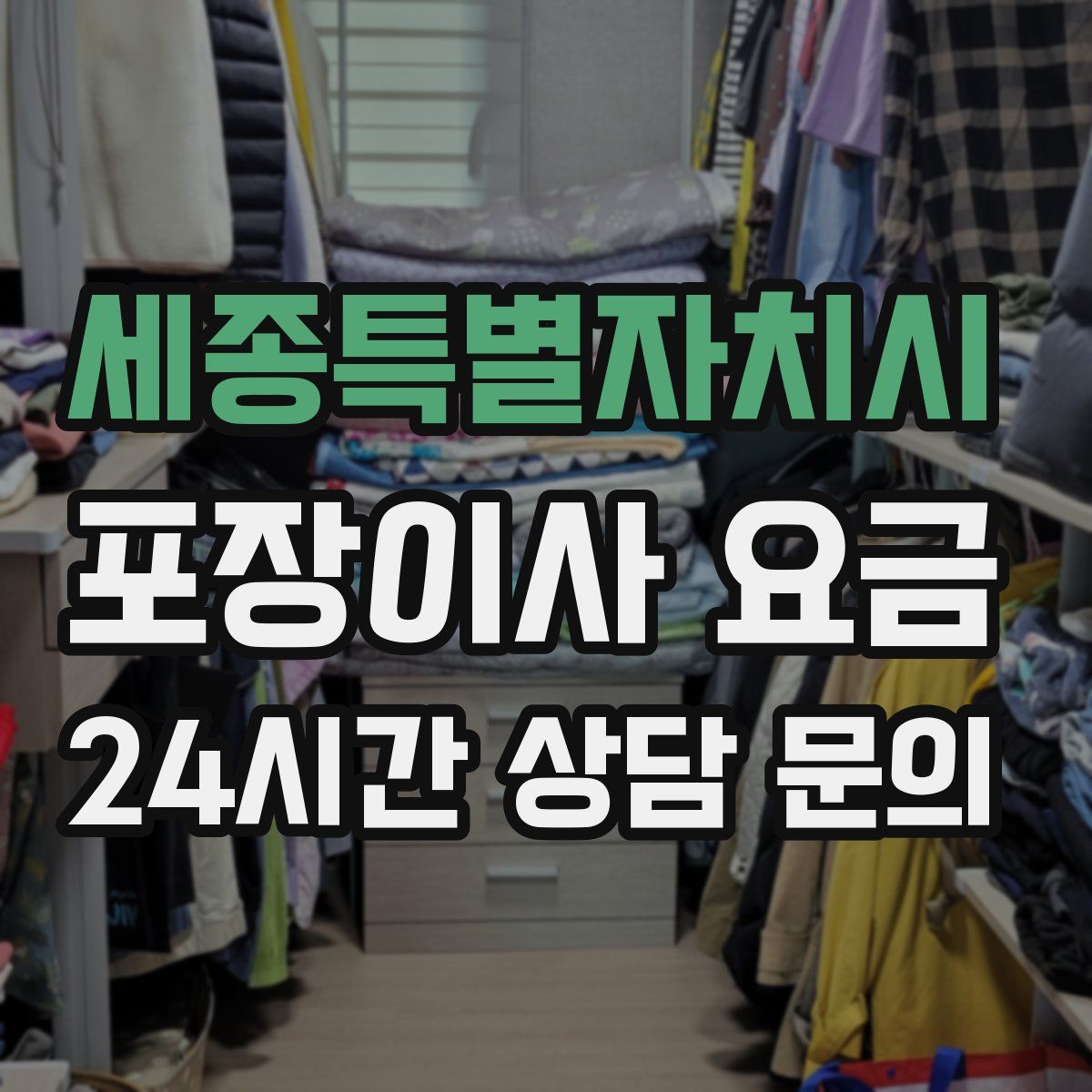 세종특별자치시 포장이사 요금