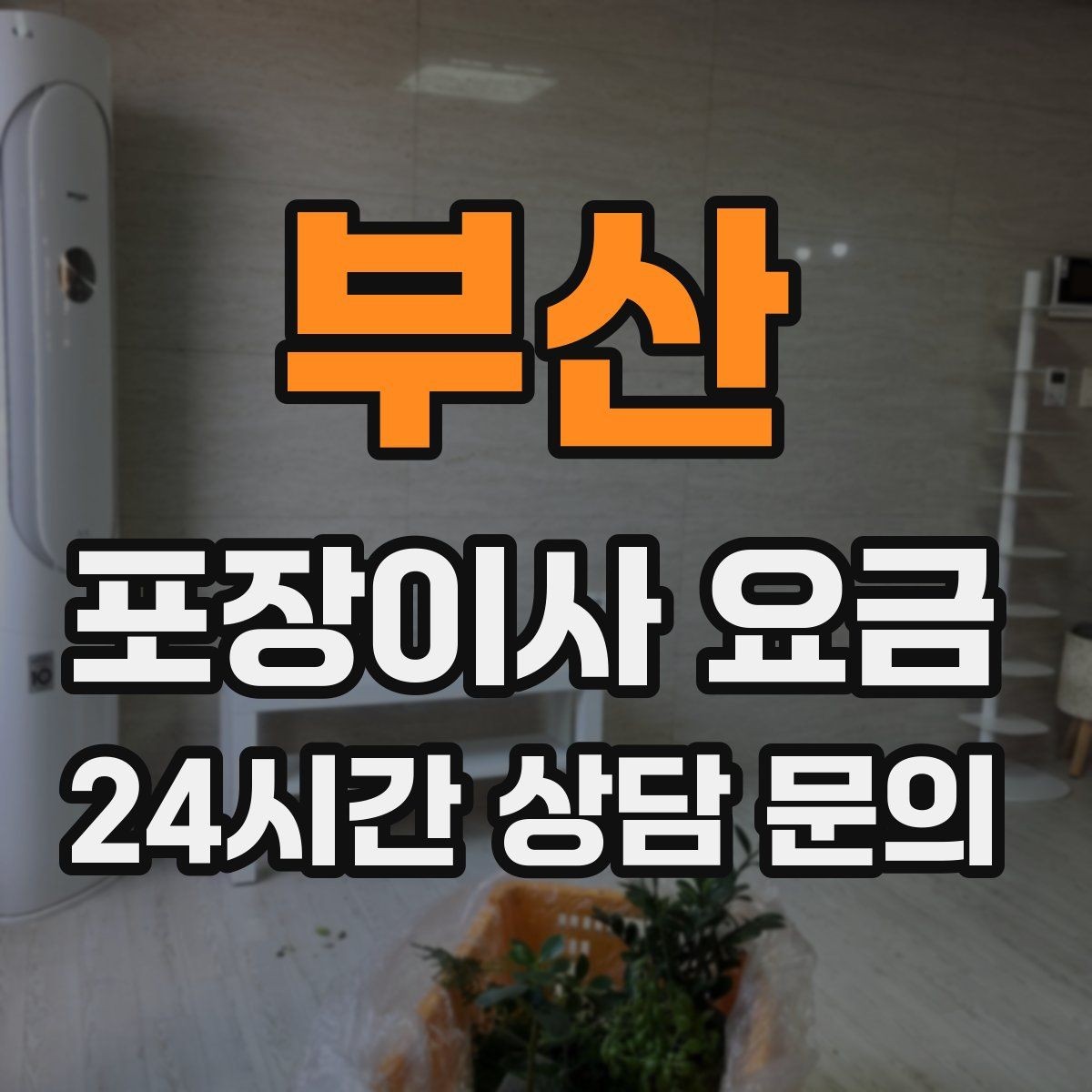부산 포장이사 요금 세탁기·건조기 이동에서 비용 변수가 생기는 이유