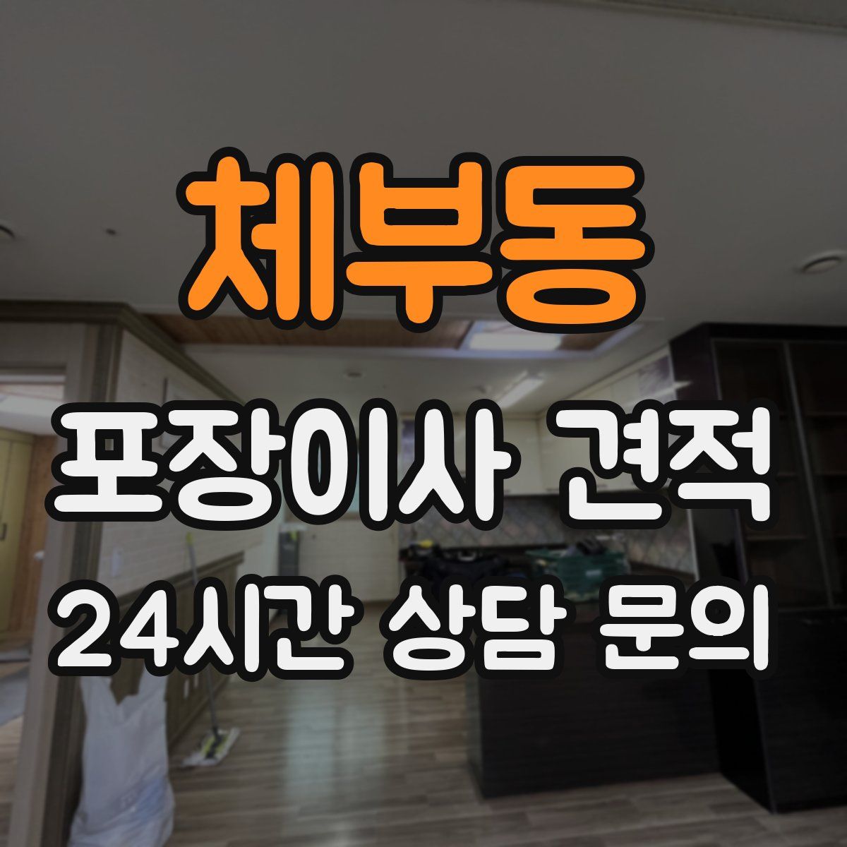 체부동 포장이사 견적