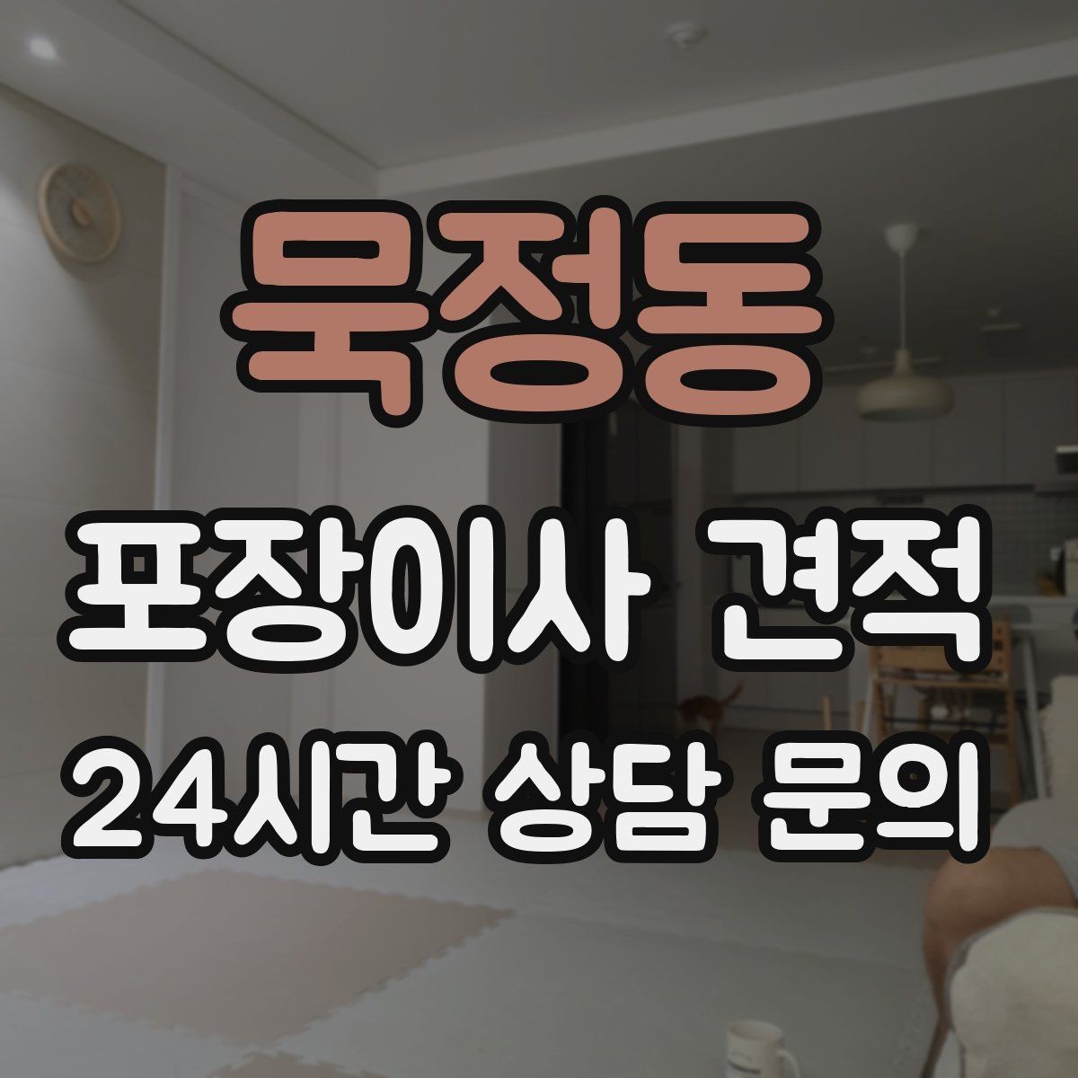 묵정동 포장이사 견적 단독주택 이사에서 야외 동선이 변수인 이유
