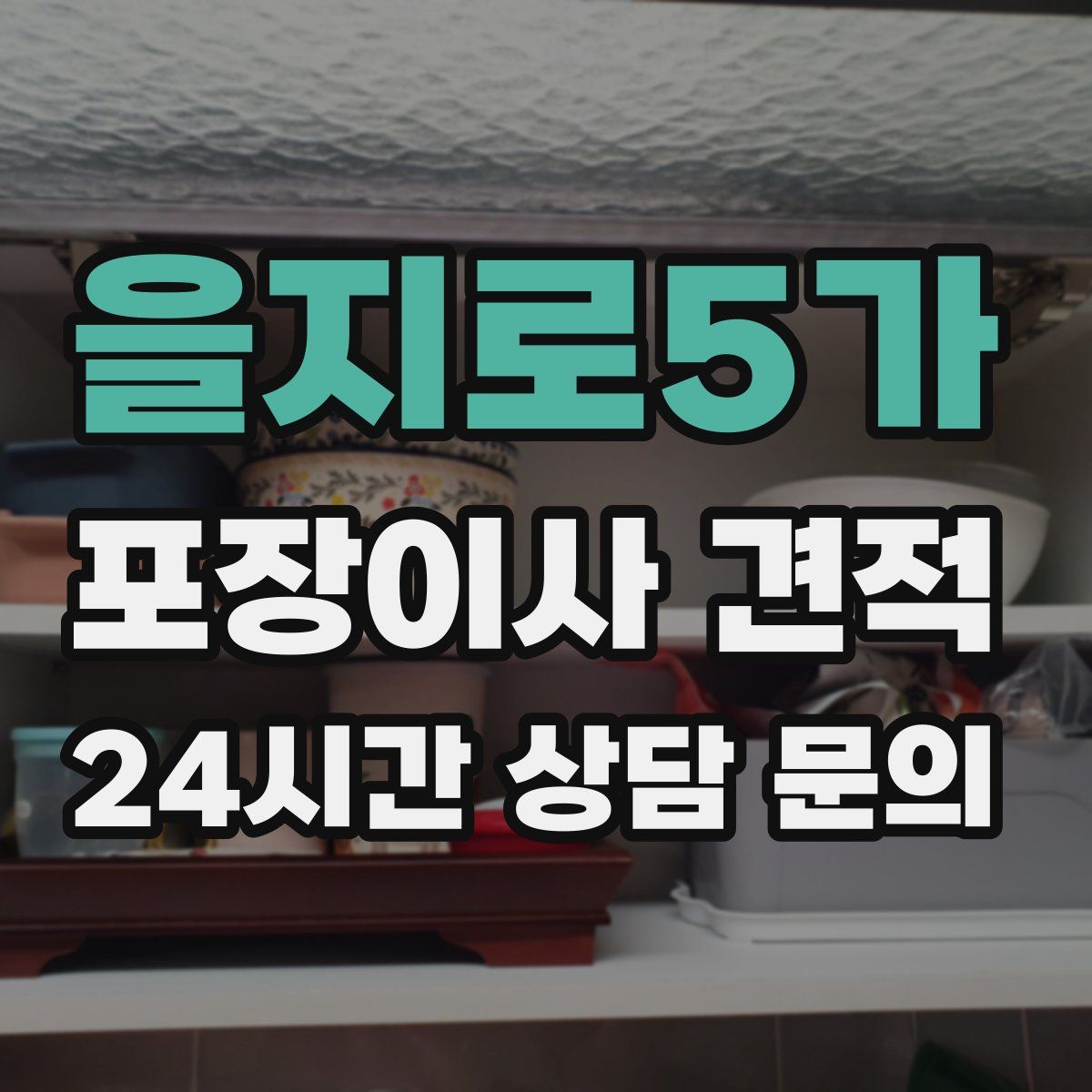 을지로5가 포장이사 견적