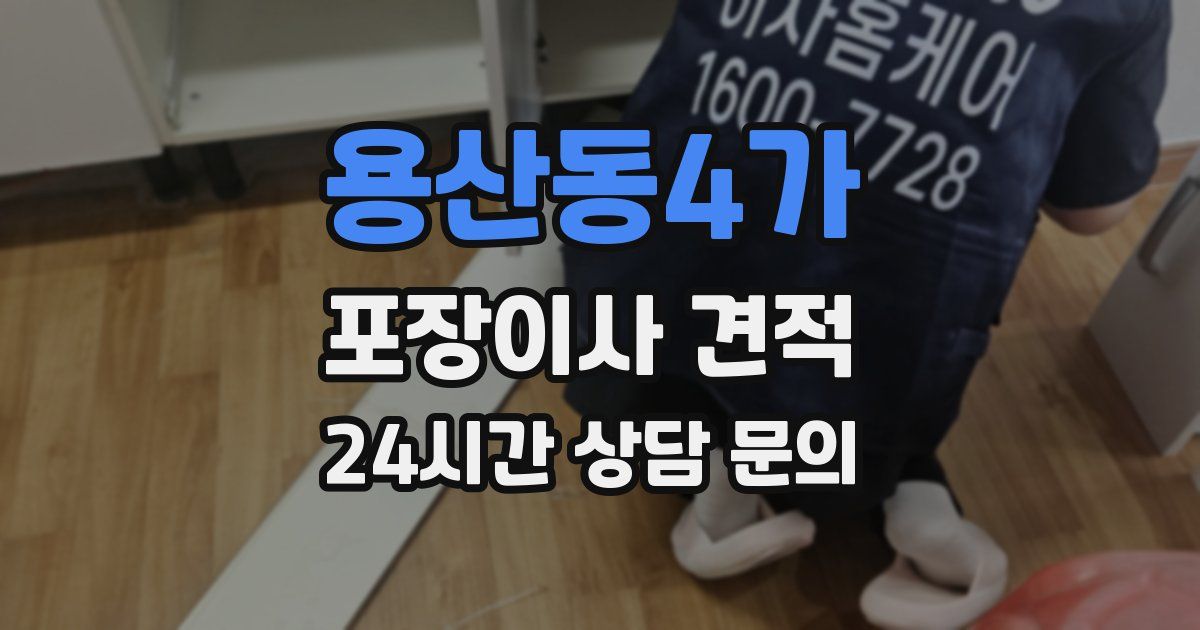 용산동4가 포장이사 견적