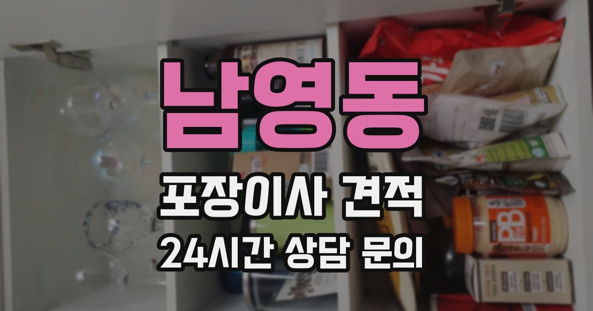 남영동 포장이사 견적