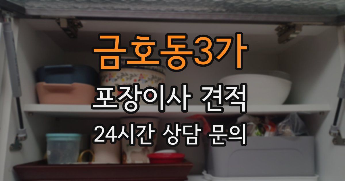 금호동3가 포장이사 견적