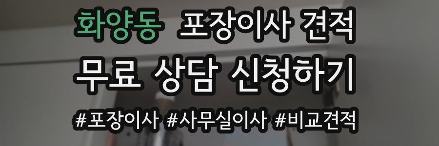 화양동 포장이사 견적