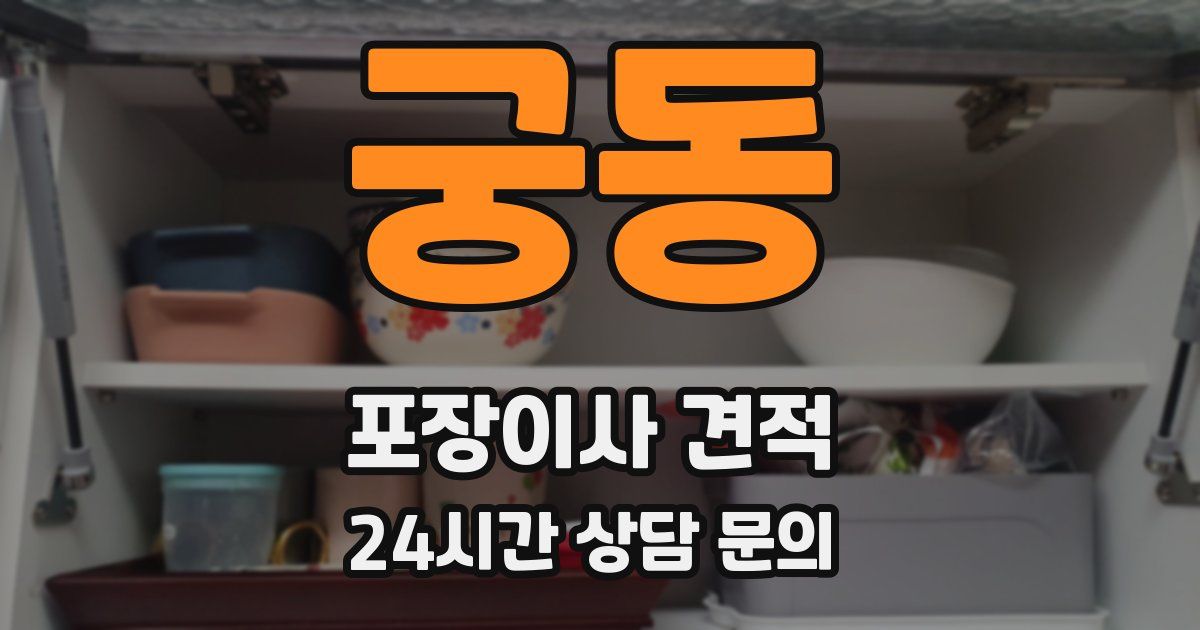 궁동 포장이사 견적