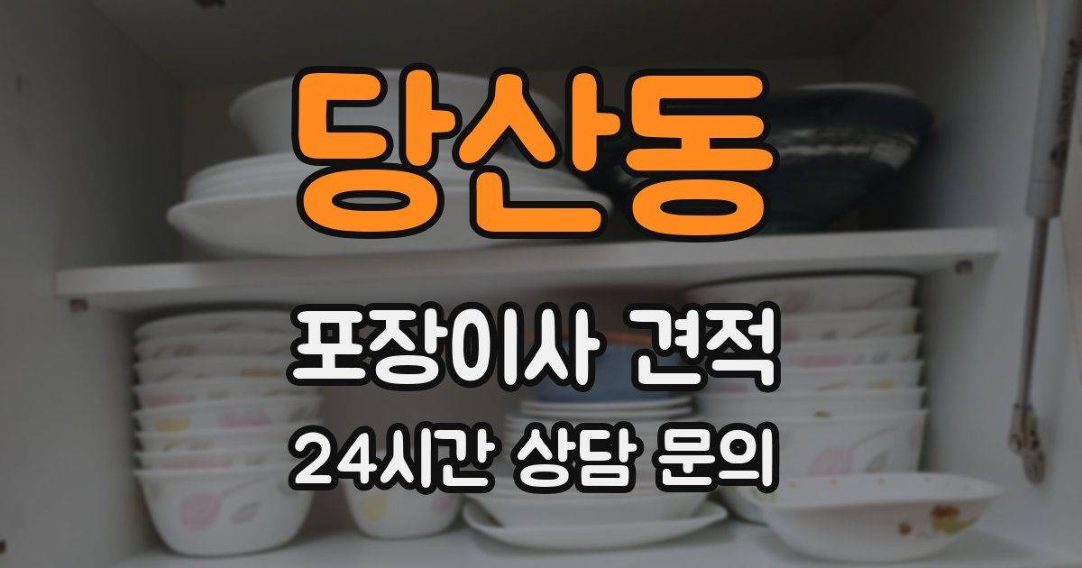 당산동 포장이사 견적