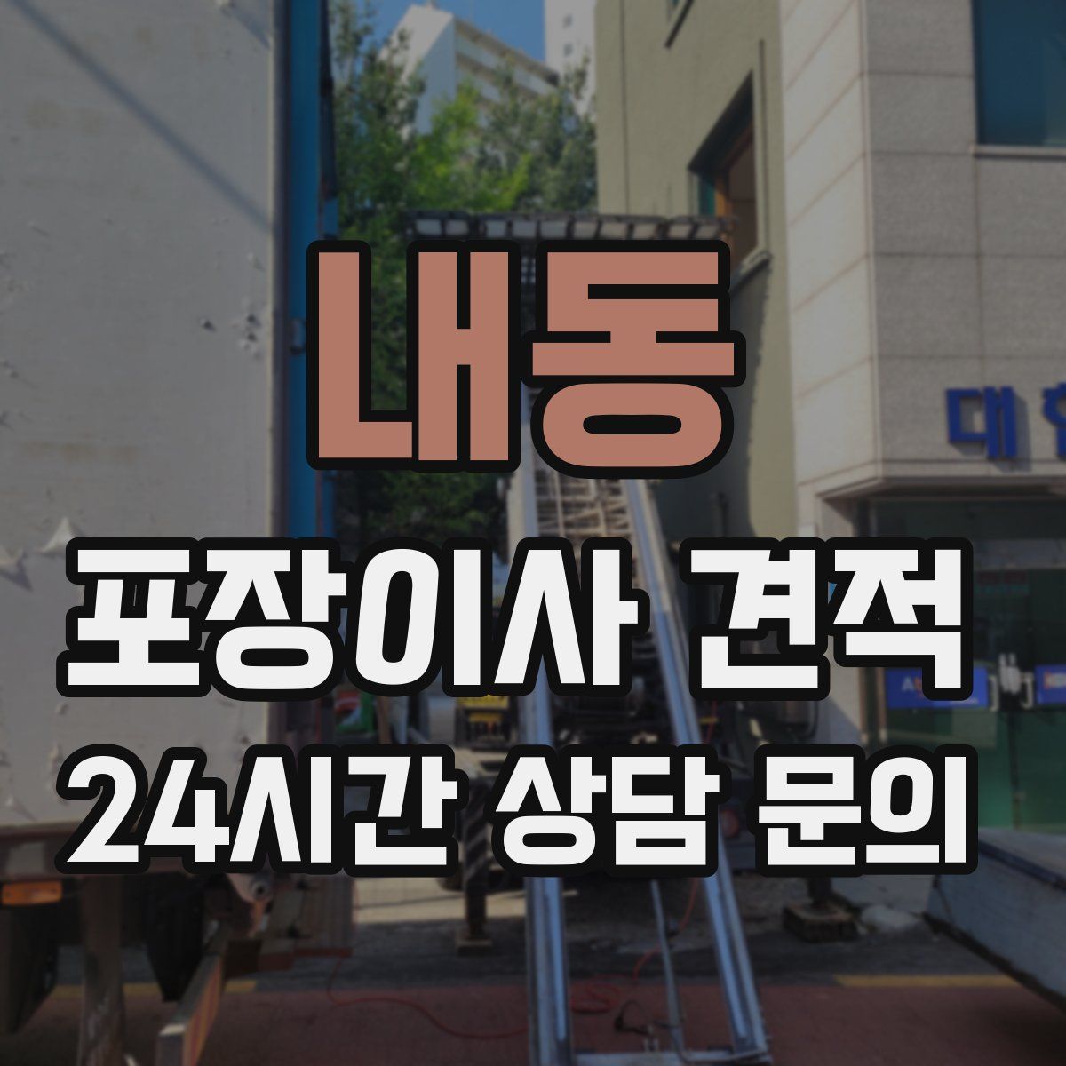 내동 포장이사 견적