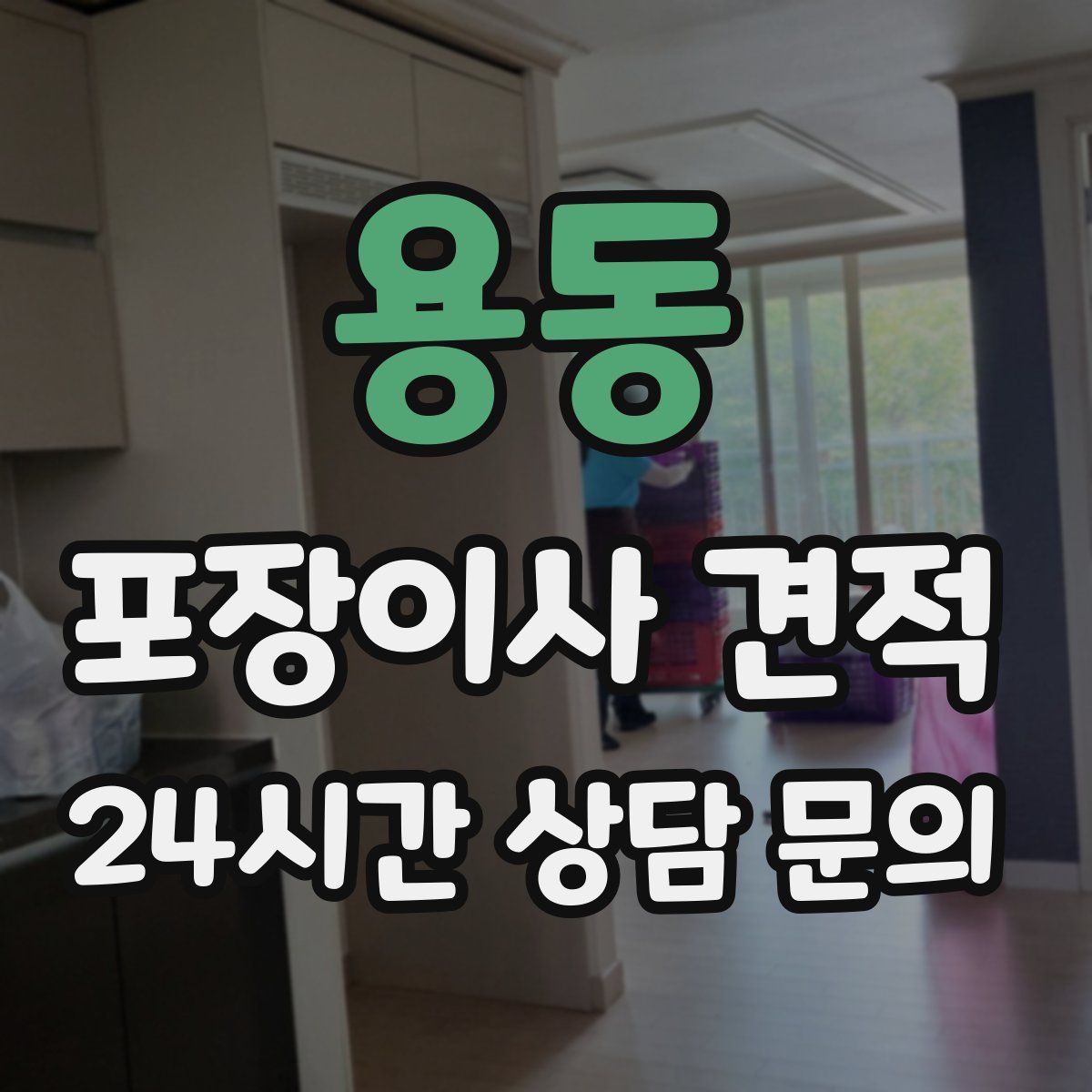 용동 포장이사 견적