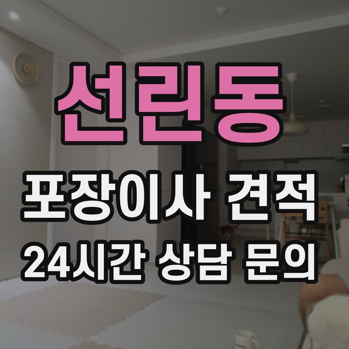 선린동 포장이사 견적