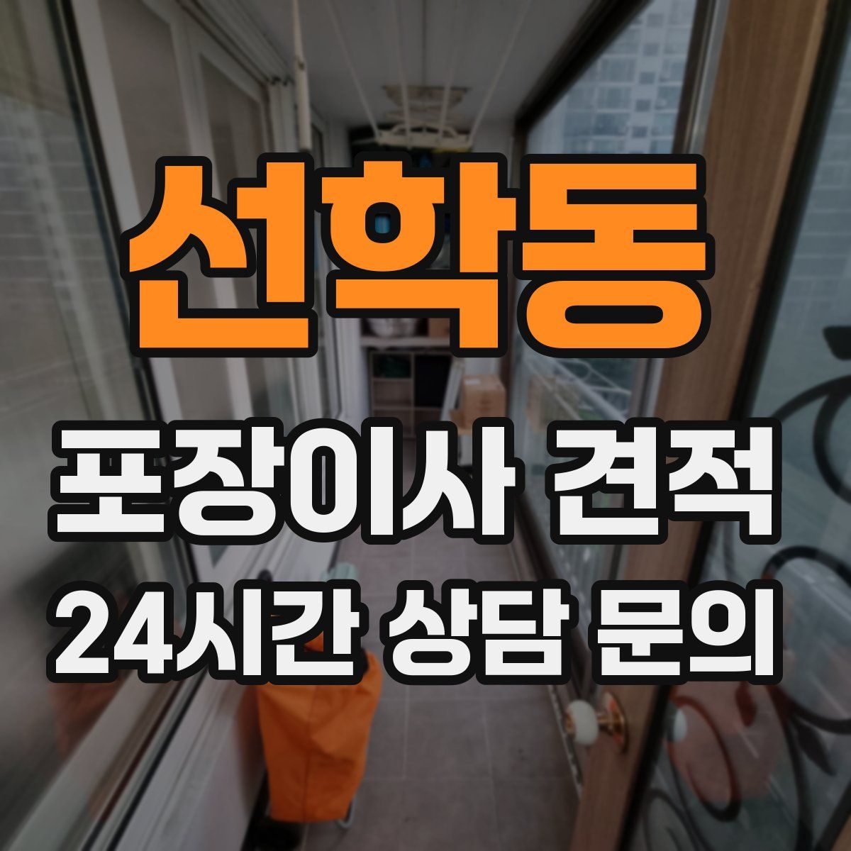 선학동 포장이사 견적