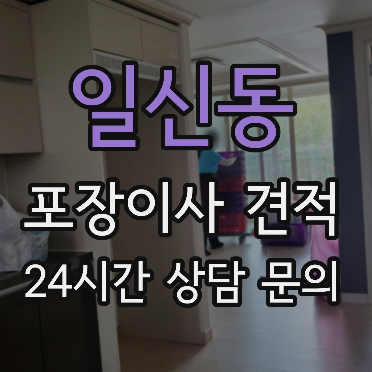 일신동 포장이사 견적