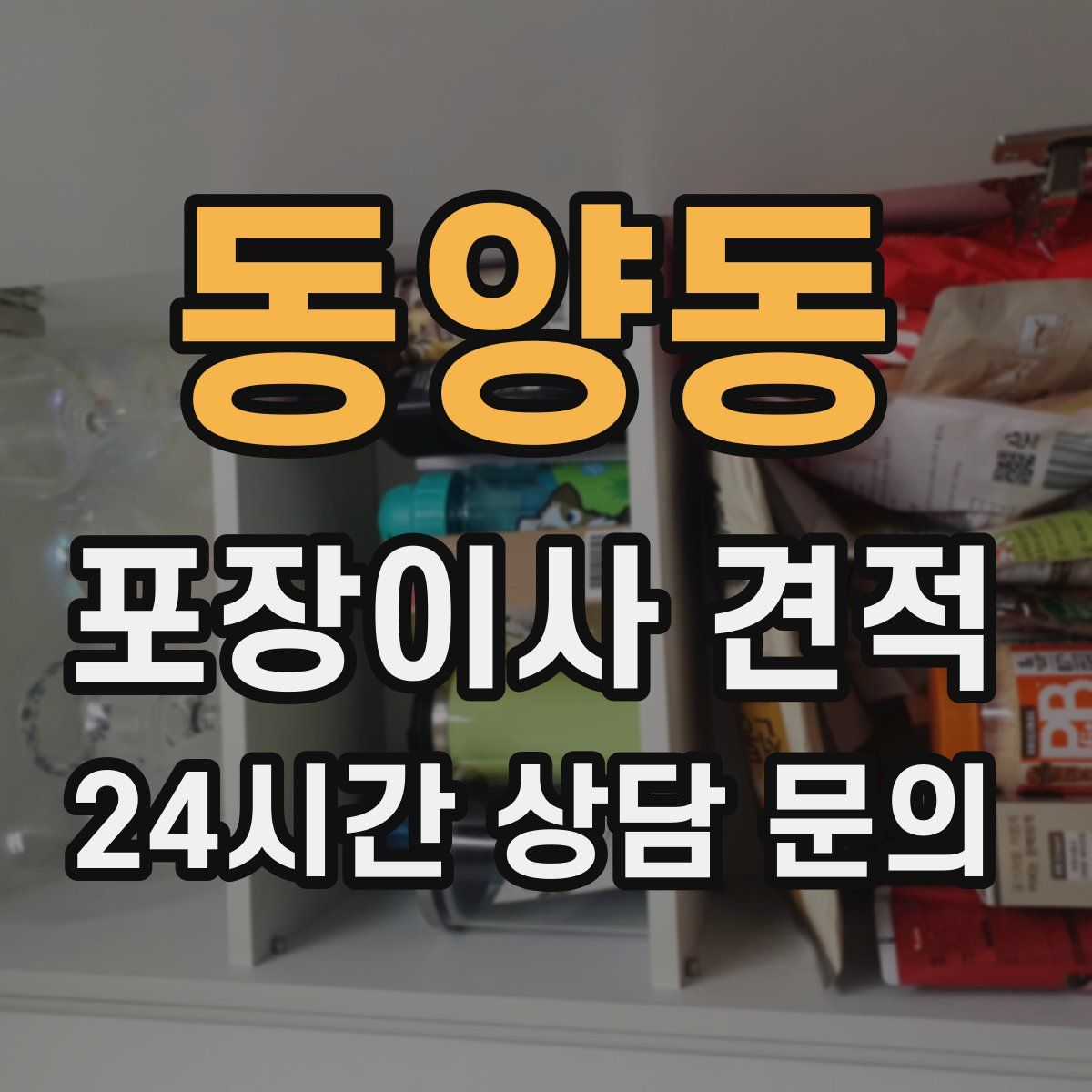 동양동 포장이사 견적