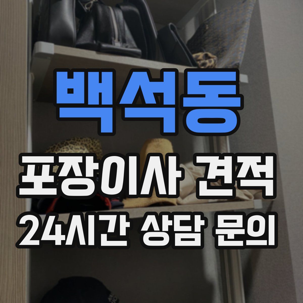 백석동 포장이사 견적