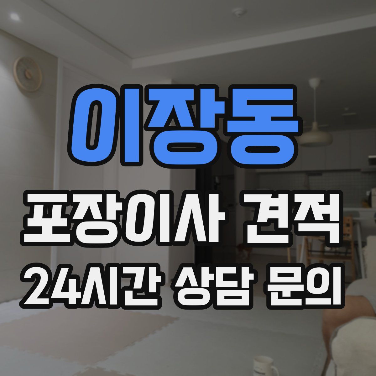 이장동 포장이사 견적