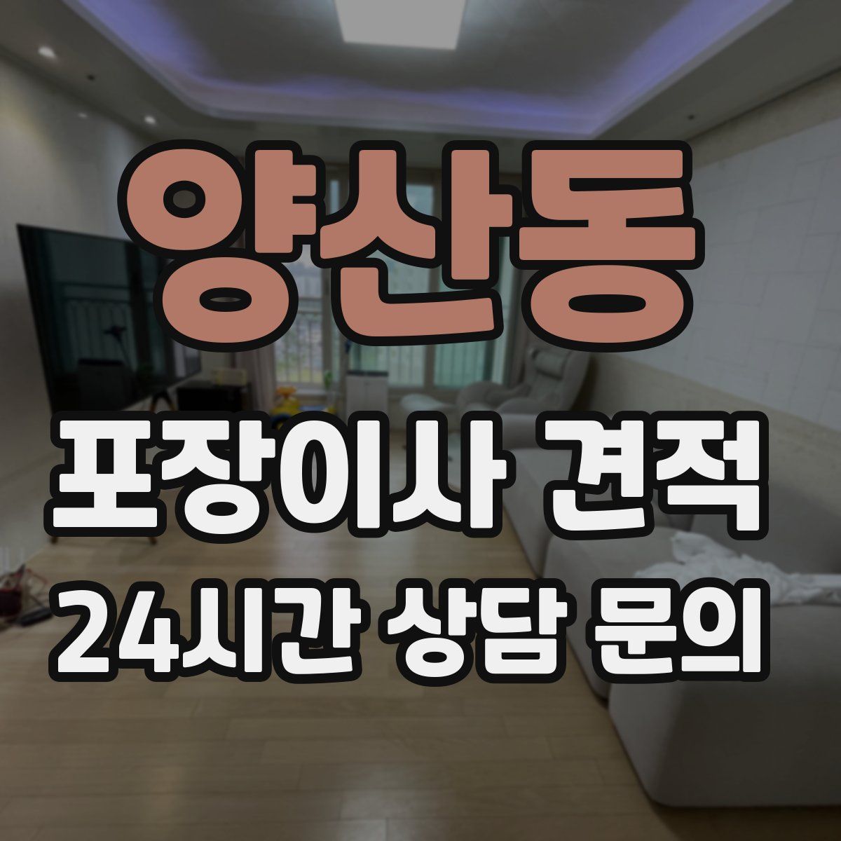 양산동 포장이사 견적