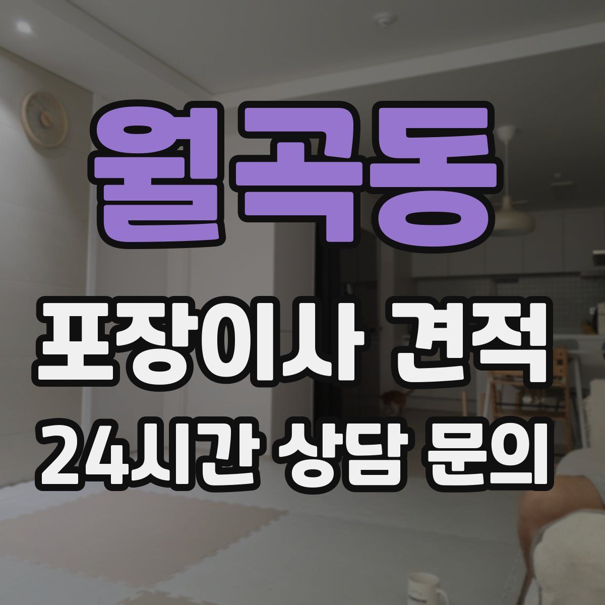 월곡동 포장이사 견적